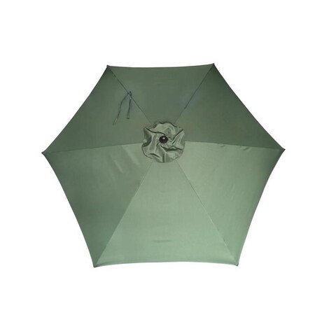 Living Accents 9 ft. Tiltable Hunter Green Market Umbrella YQ101BK-HGR
