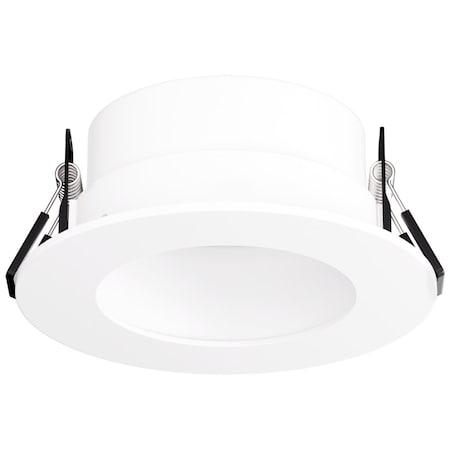 Elco Lighting Pex 2in Canless Round Micro Flange Reflector, Black EKCL2829W