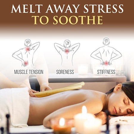 Serenelife Bamboo Massage Sticks Warmer Set PSLMSGBMB22