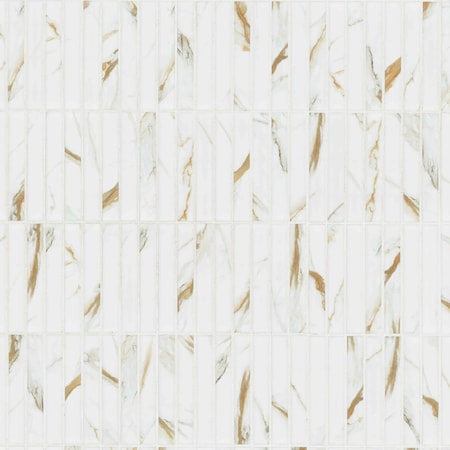 Msi Sample Calacatta Gold Stack Pattern Matte Porcelain Mosaic Floor And Wall Tile ZOR-MD-0650-SAM