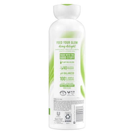 Dove Almond Milk and Green Apple Plant Milk Cleansing Body Wash, 17.5 Fluid Ounce, 4PK 64785853