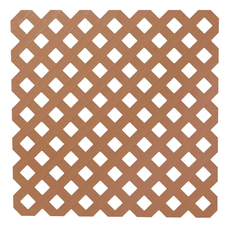 Deckorators 4 ' Wx8 ' Lx1/8'' Thick Redwood Vinyl Privacy Lattice Panel 276457