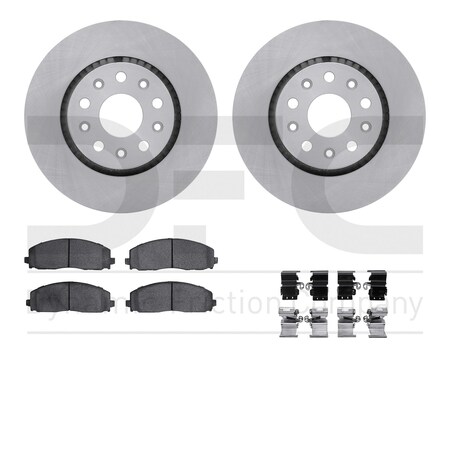 Dynamic Friction Co DFC Rotors with 5000 Advanced Brake Pads includes Hardware 6512-42210