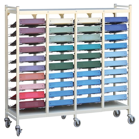 Omnimed Horizontal Open Chart Rack, 40 Binder Capacity 264440-BG