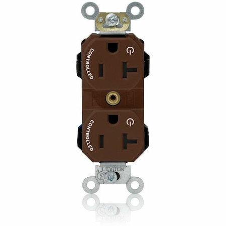Leviton Straight Blade Receptacle, 5-20R, 20 A, 125V AC, Flush Mount, Self-Grounded M5362-2S