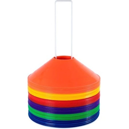 Champion Sports Saucer Field Cone Set, 48 Per Set SCXSET