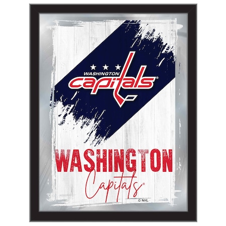 Holland Bar Stool Co Washington Capitals 17 in.x22 in. Logo Wall Mirror MLogo