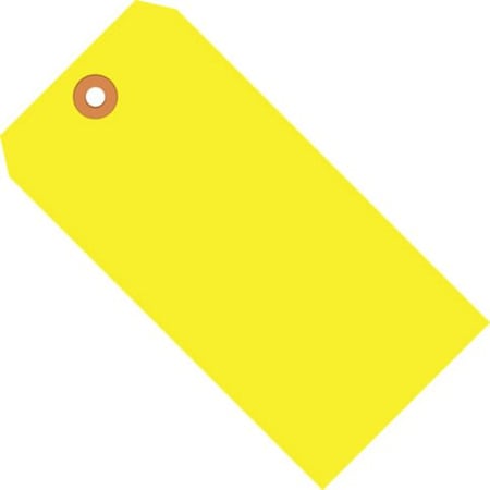Partners Brand Shipping Tags, 13 Pt., 2 3/4" x 1 3/8", Fluorescent Yellow, PK1000 G12011A