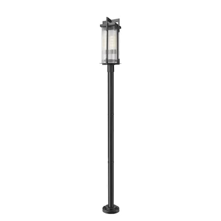 Z-Lite Fortis Sand Black 2 Light Outdoor Post Mounted Fixture 5031PHBR-5012P-BK