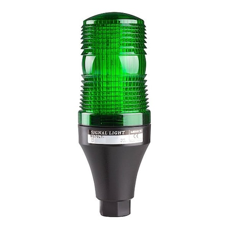 Zoro Select Warning Light, Green, LED, 110 - 220V AC 913VP1