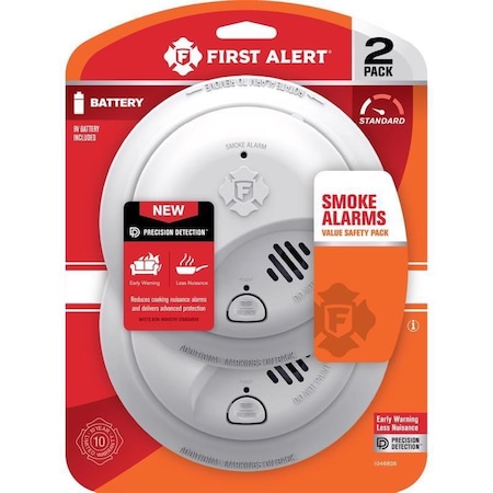 First Alert FIRE ALARM 9V, 2PK 1046828
