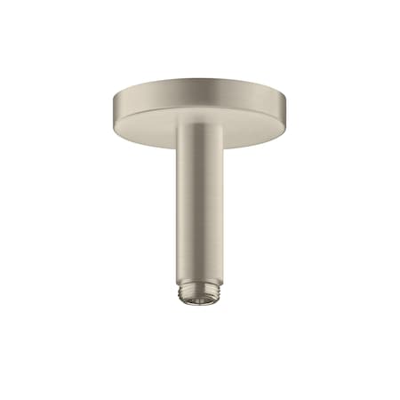 Axor ShowerSolutions Extension Pipe for Ceiling Mount, 4" in Brushed Nickel 26432821