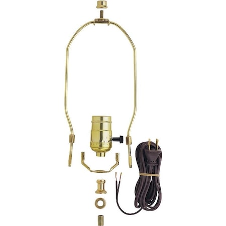 Westinghouse Lamp Kit, Metal, Brass, For: Standard Base 150 W Bulb 7026800