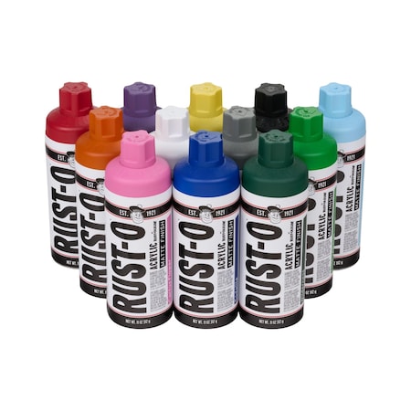 Rust-Oleum Rust-O Artist Spray Paint Pack, Multi-Color, Matte 393872