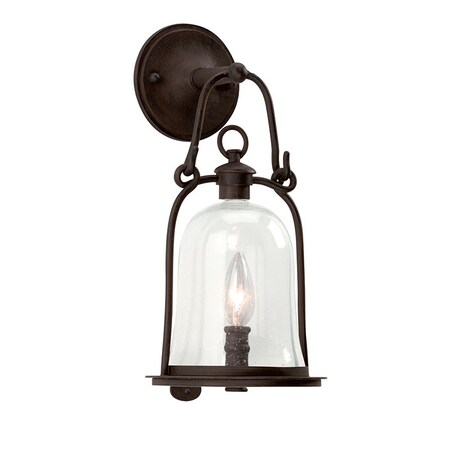 Troy Lighting Owings Mill 1 Light Wall Sconce 4.75 In. Textured Black B9461-TBK