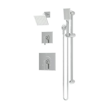 Symmons Duro HydroMersion Double Handle Shower Trim Kit with Hand Spray (Valve Not Included) 369515TRM