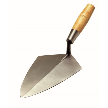 Kraft Tool Kraft Tool 10" Wide Heel Brick Trowel w/6" Wood Handle RO221-10