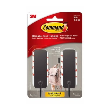 3M MED Matte BLK Hook 17034MB-2ES