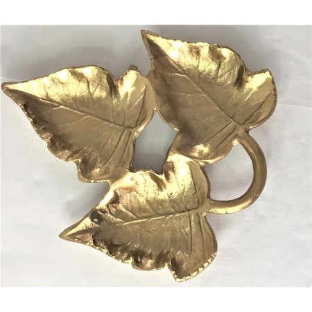 Bebida Triple Maple Leaves Gold Colour Nuts Tray 11.75x 9.5 x 1.25' BE2819432