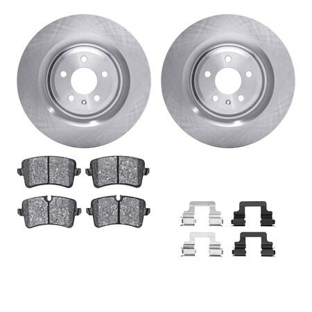 Dynamic Friction Co DFC Rotors with EURO 5000 Ceramic Brake Pads includes Hardware 6612-73231