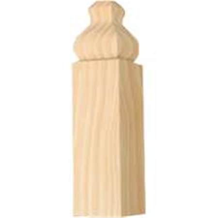 Rickis Rugs OBTB32 4.5 in. Pine Out Base Corner Block RI837902