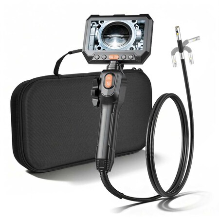 Vevor Dual-Lens Articulating Borescope with Light Two-Way Articulated Endoscope ZX41