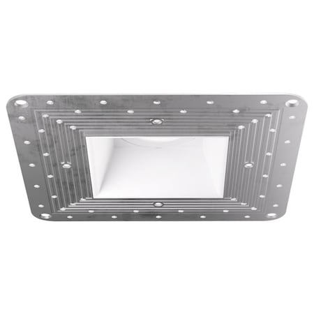 Elco Lighting Pex 4in Square Adjustable Trimless Smooth Reflector Trim, lm, K, White ELK459H