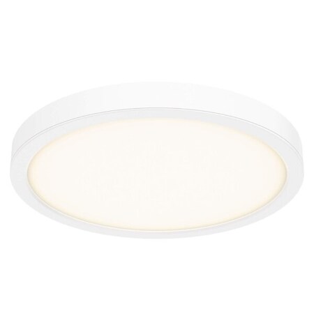 Dals Lighting Delta 18'' Square Indoor/Outdoor LED Flush Mount 120/277/347V, White CFLEDR18-CC-V-WH