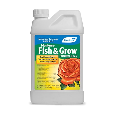 Monterey Monterey Fish and Guano 9-6-2 Plant Fertilizer 1 qt LG 7326