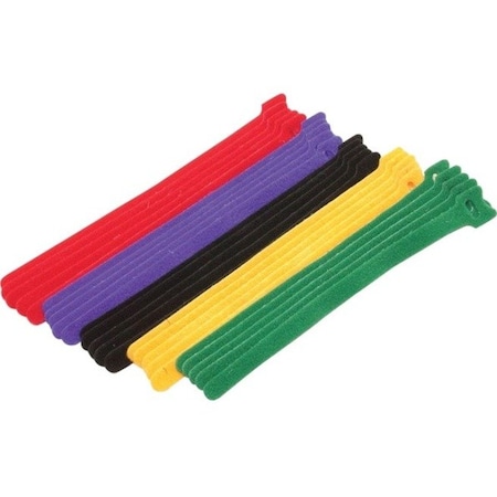 Eclipse Tools Cable Tie Kit, 10 in L, 3 W, Black, Blue, Green, Red, Yellow 900-098-AST