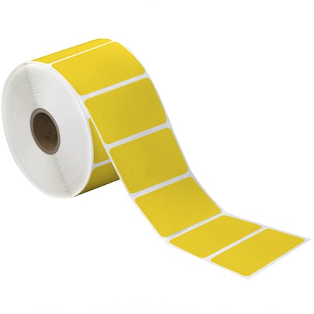 Tape Logic 2 1/4 x 1 1/4in Yellow Desktop Direct Thermal Label, 12PK THD339