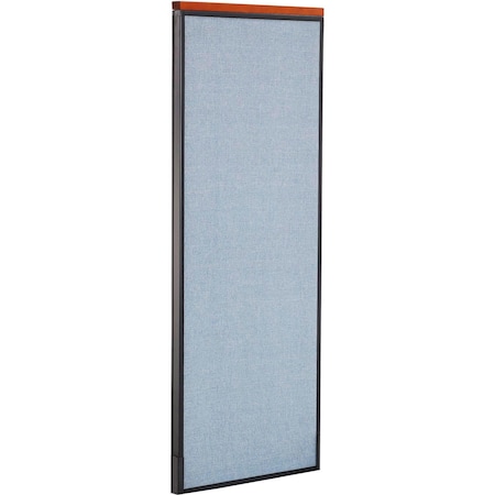 Global Industrial Interion Deluxe Office Partition Panel, 24-1/4"W x 61-1/2"H, Blue 277677BL