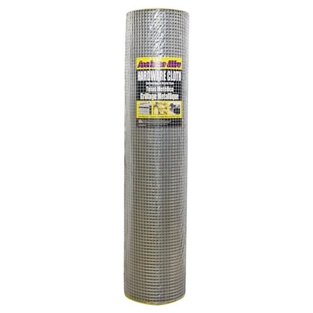 Jackson Wire 11 03 39 13 Hardware Cloth, 100 ft L, 48 in W, 19 Gauge, 12 x 12 in Mesh, Galvanized 11033913