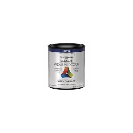 True Value Premium Decor Acrylic Paint, Deep Base Satin, 1-Qt. PDLSED-QT