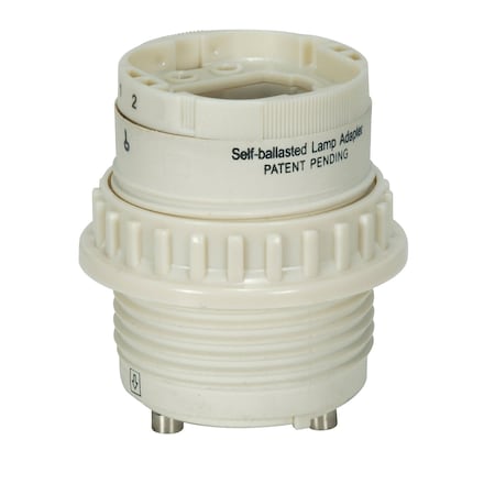 Satco Self-Ballasted Lamp Adapter Phenolic w/Uno Ring G24q-1 & GX24q-1 60Hz 0.15A 80/1849