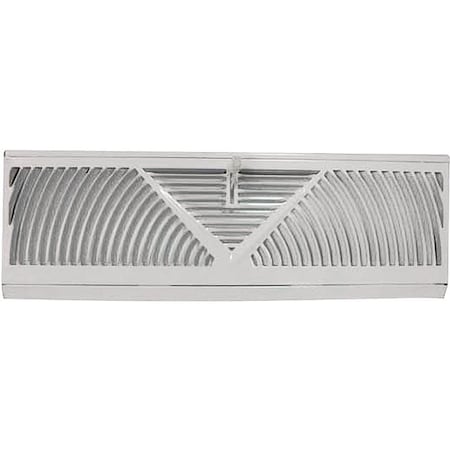 Prosource ProSource BB-15W Baseboard Register, 15 in W x 4-1/2 in H Duct Opening, Steel, White BB-15W