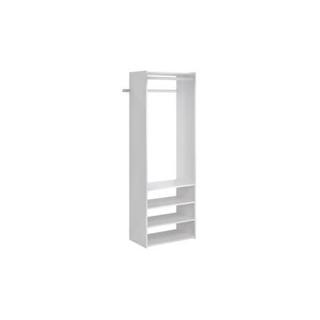Easy Track Select Tower Closet Organizer Kit, White PH34-WH