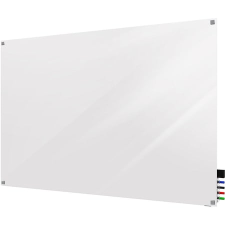 Ghent Dry Erase Board, Glass, 24 in, 36 in, No Frame Frame, White, Gloss HMYSN23WH