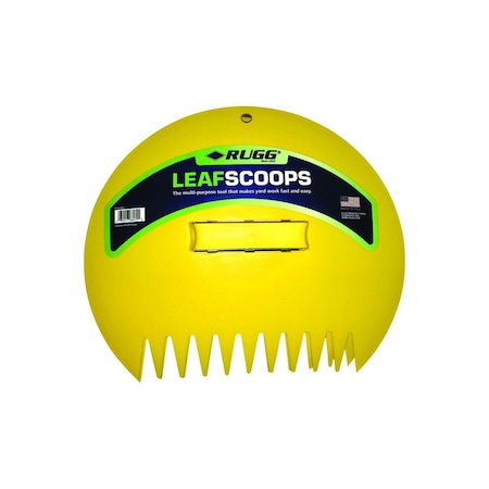 Rugg Leaf Scoop, Plastic Blade, Plastic Handle Pair PPLS1012