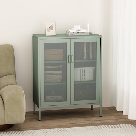 Manhattan Comfort Amelia 31.5in Accent Cabinet in Green AF008-GR
