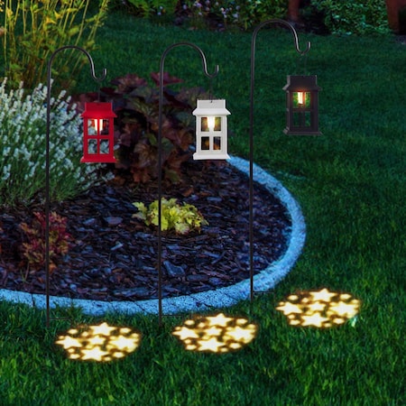 Alpine Multicolored Metal/Plastic 10 in. H Solar Garden Stake MAW292A