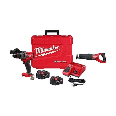 Milwaukee Tool M18 HAMMER DRILL KIT + M18 SUPER SAWZALL 2904-22, 2722-20