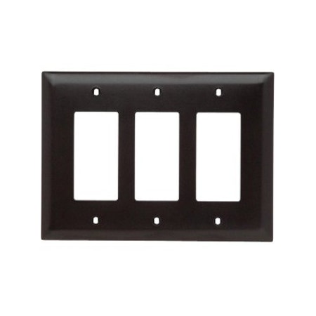 Legrand WallPlate, Decorator-Rocker, Brown, Nylon TPJ263