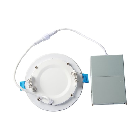 Euri Lighting 4in 5CCT Slim Downlight, 9W, 600lm, 90+ CRI, 120 Deg, Dimmable, Damp, ETL DLC4S-10W205se