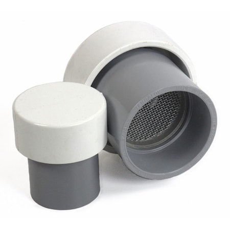 Gizmo Engineering 2 in PVC SLIP VENT CAP mushroom style, allows venting, keeps out debris, airborne seeds, rain VC-S-2