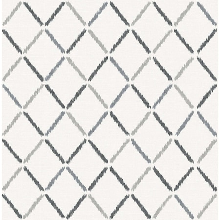 A-Street Prints Allotrope Charcoal Linen Geometric Wallpaper 2902-25534