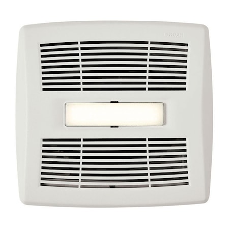 Deluxdesigns 80 CFM, 0.8 Sones In-Vent Series Humidity Sensing Bathroom Exhaust Fan with LED Light DE3040124