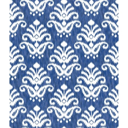 A-Street Prints Keaton Blue Medallion Wallpaper 4081-26329