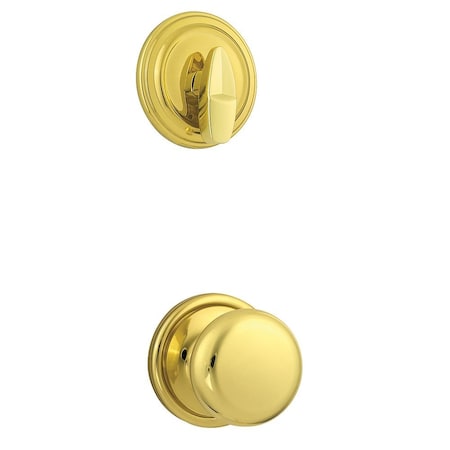 Kwikset Hancock Knob Interior Single Cylinder Handleset Trim for Both 800 and 687 Series 966H-3.UNIV