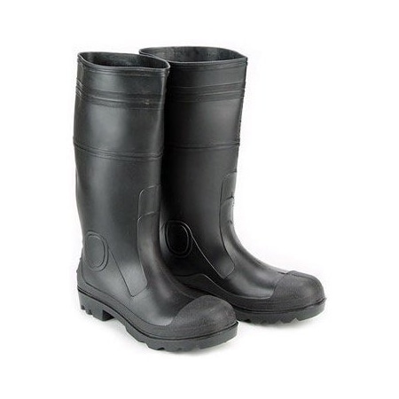 Rubber Testing Lab Sign Seattle Glove B16 Plain Toe Rubber Boots, 16 in, Black, 5 B16-5 | Zoro